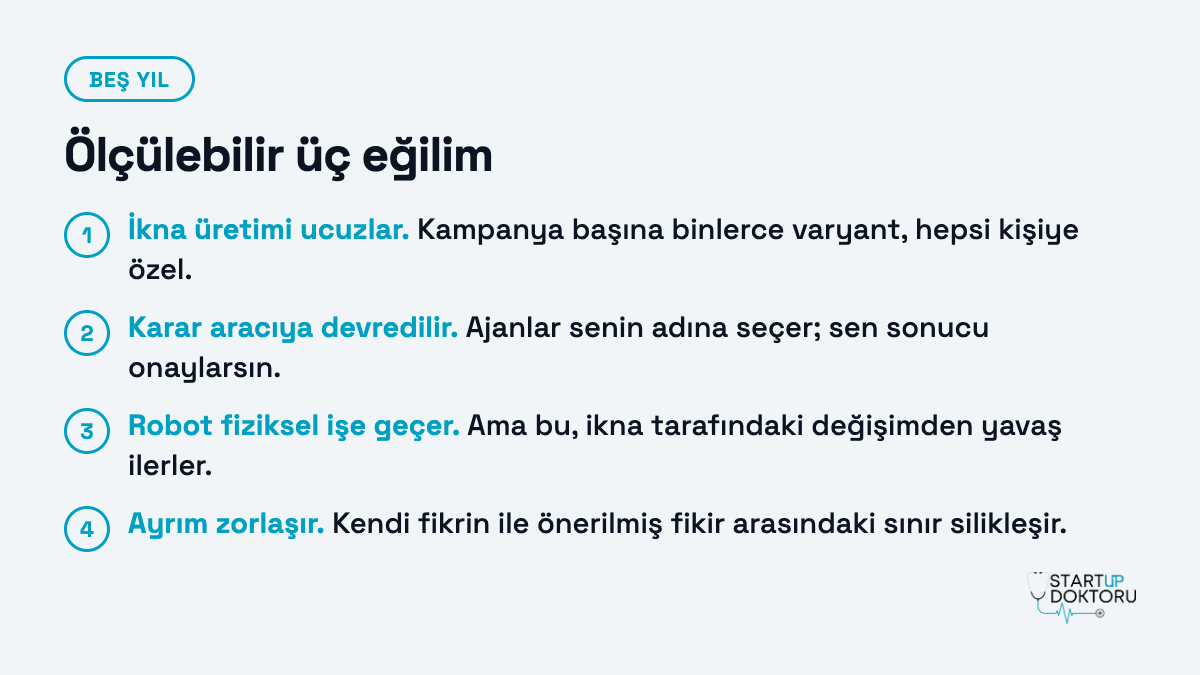 Ölçülebilir üç eğilim